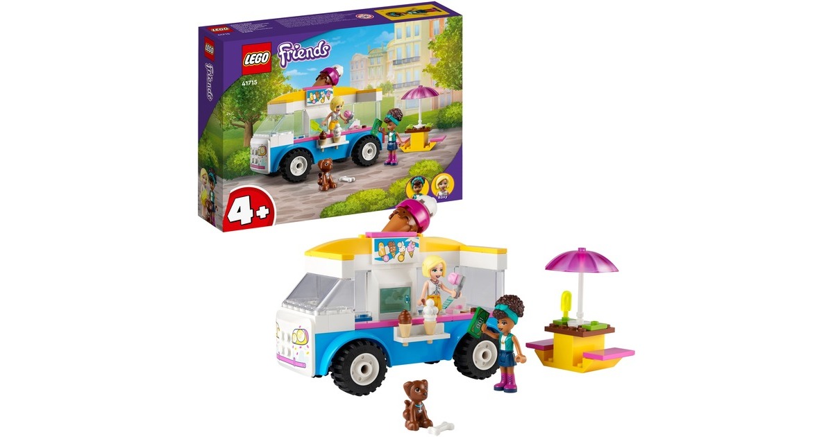 LEGO Friends 41715 Le Camion de Glaces, Jouet Enfants 4 Ans et