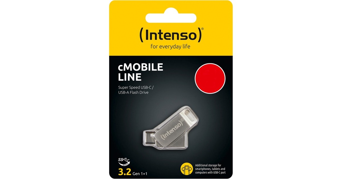 Intenso cMobile Line Clé USB 128 GB argent 3536491 USB-A, USB-C® USB 3.2  (Gen 1)