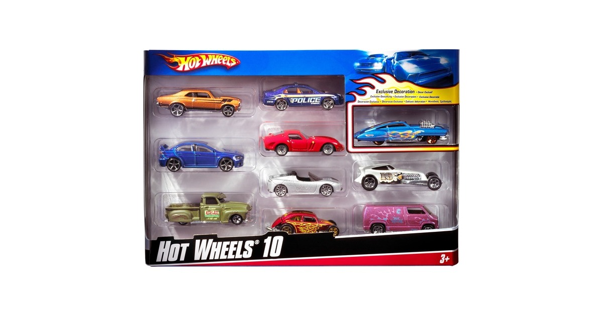 Hot Wheels® Pack de 10 Voitures