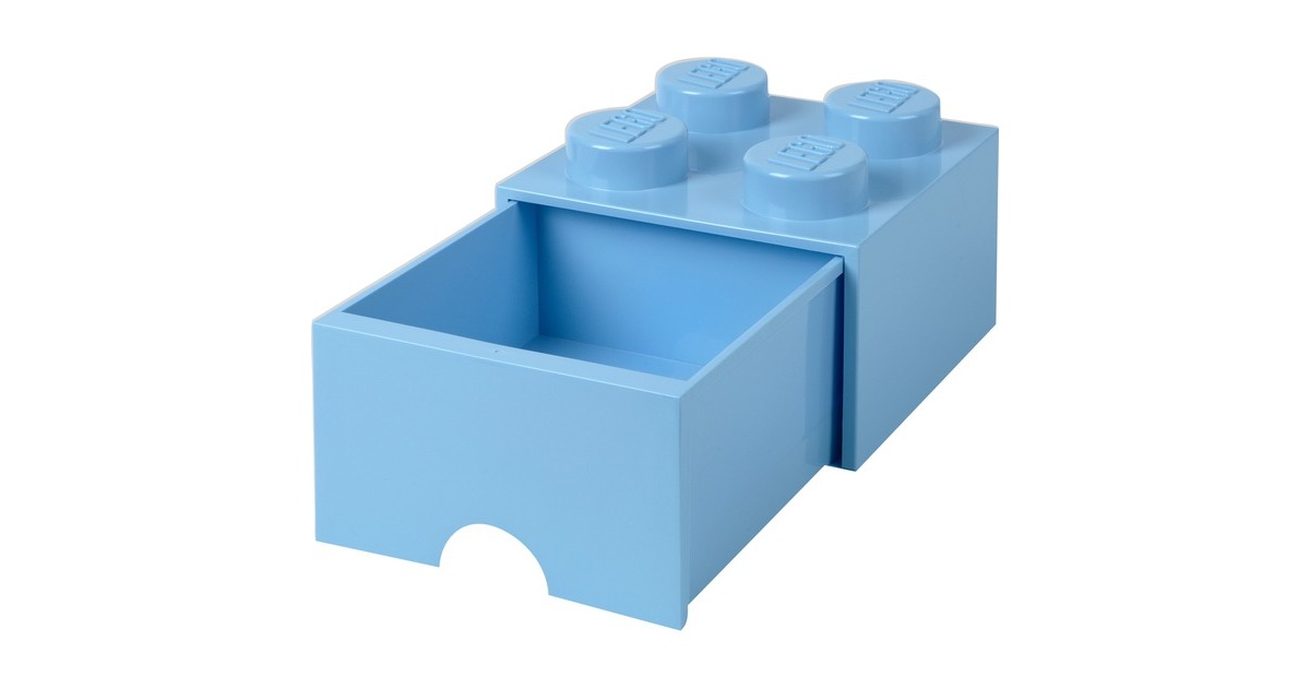 LEGO Boîte de rangement Brique 4 DIF Vert sable Grand modèle