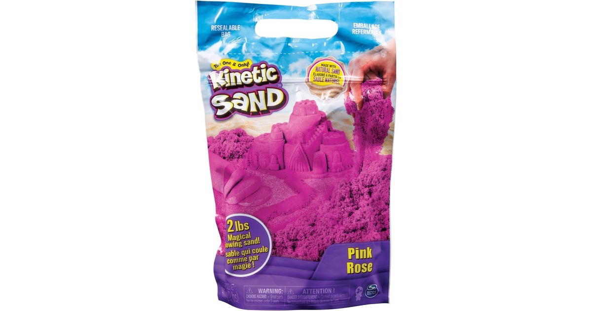 Sable cinétique marron Kinetic Sand 1,36 kg - SPIN MASTER - Jouet pour bébé  - Ne sèche jamais