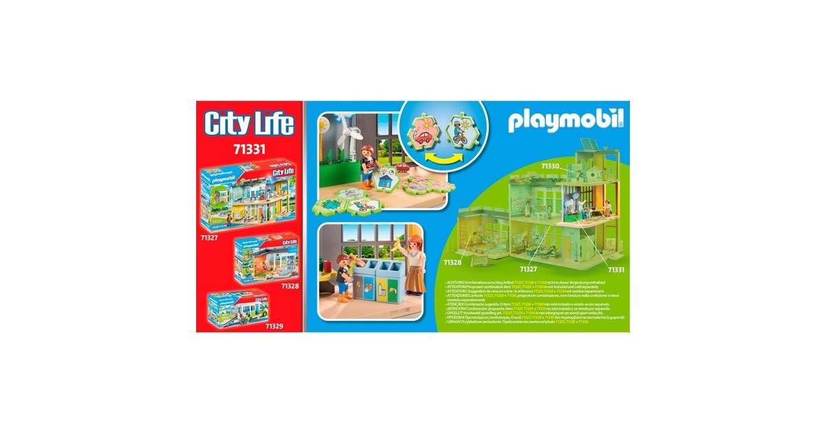PLAYMOBIL 71331 Classe éducative sur l'écologie- City Life - L'écol