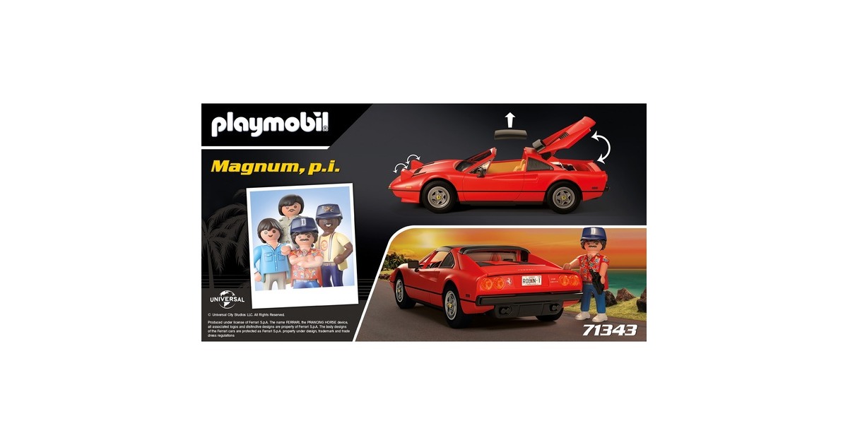 Playmobil 71343 Magnum Ferrari 308GT - Playmobil - Achat & prix