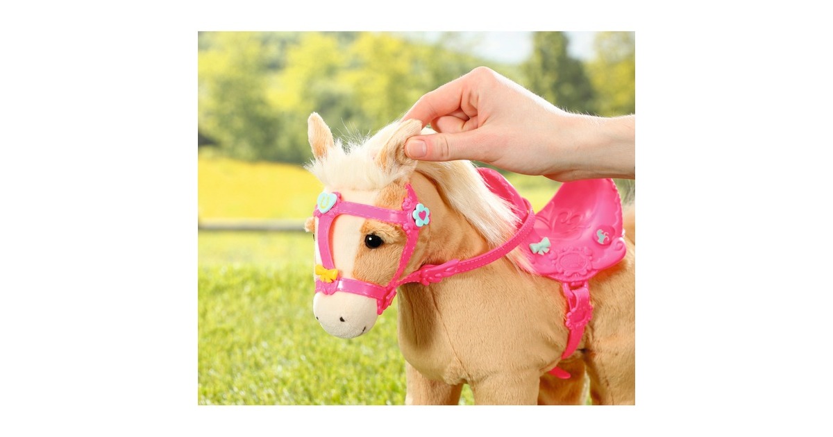 Baby born my cute horse cheval en peluche 36 et 43 cm multicolore Zapf  Creation
