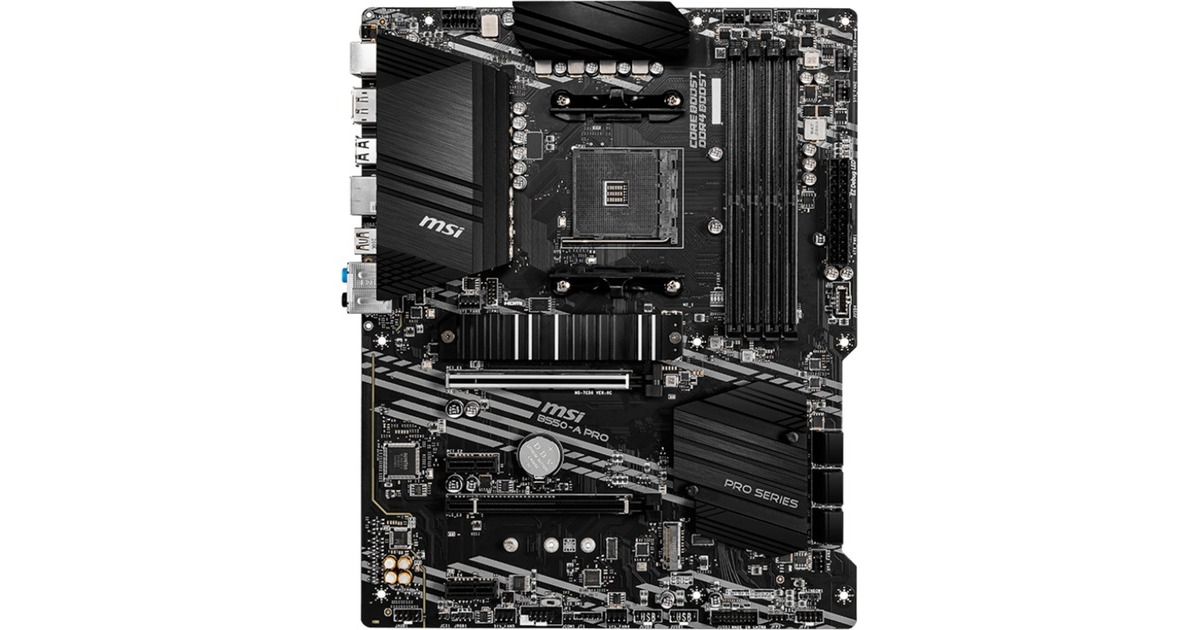 MSI B550-A PRO carte mère AMD B550 Emplacement AM4 ATX