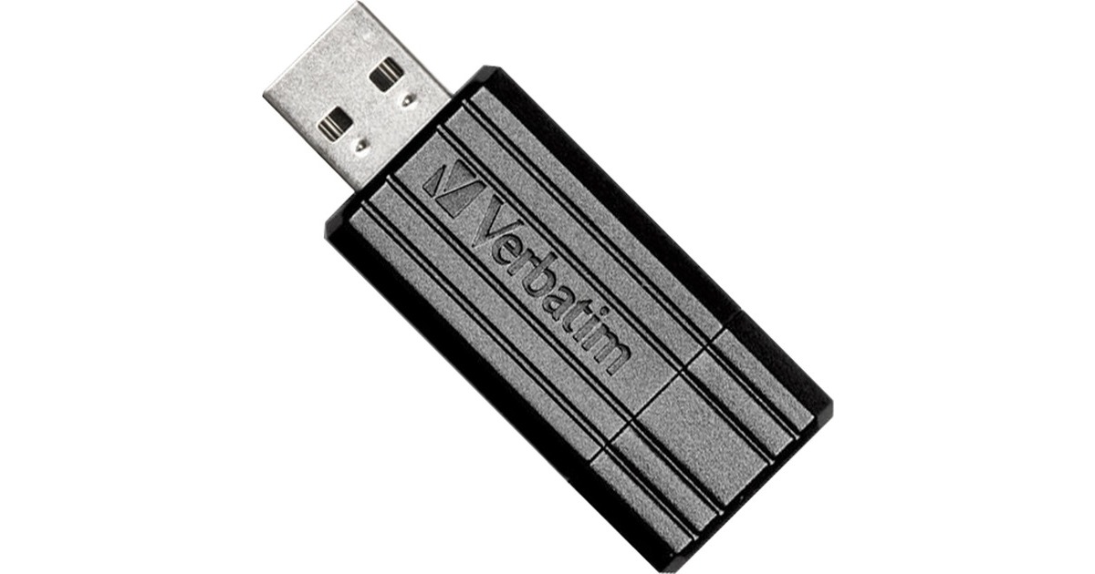 Verbatim Micro-clé USBPinStripe de 8 Go - noire Noir, 8 Go, USB Type-A, 2.0,  10 Mo/s, Slide, Noir