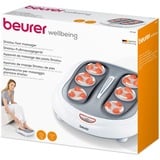 Beurer Shiatsu-Fußmassagerät FM60, Appareil de massage Blanc/gris, Vente au détail