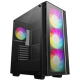 DeepCool  boîtier midi tower Noir | 1x USB-A | 1x USB-C | RGB | Window