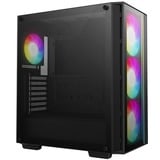 DeepCool  boîtier midi tower Noir | 1x USB-A | 1x USB-C | RGB | Window