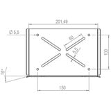 HAGOR HA Cam Holder XXL 86 – 110“, Support Noir