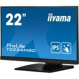 iiyama ProLite T2254MSC-B1AG 22" Moniteur tactile  Noir, Touch, HDMI, DisplayPort, USB, Audio