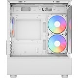 Aerocool  boîtier mini tower Blanc | 3x USB-A | RGB | Window