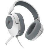 Corsair HS55 STEREO casque gaming over-ear Blanc/gris, Pc, Mac, Xbox Series X | S, PS5