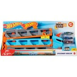 Mattel City Super Transporteur Extensible, Jeu véhicule Bleu/Orange, Ensemble de véhicules, 4 an(s), Plastique, Gris, Multicolore