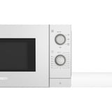 Bosch Serie 2 FL020MW0 Comptoir Micro-ondes uniquement 800 W Blanc, Four à micro-ondes Blanc, Comptoir, Micro-ondes uniquement, 800 W, Boutons, Rotatif, Blanc, Bouton