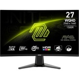 MSI  27" Moniteur gaming incurvé  Noir