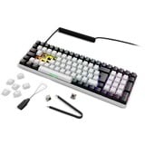 Sharkoon clavier gaming Blanc, Layout DE, Gateron Brown