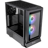 Thermaltake  boîtier midi tower Noir | 2x USB-A | 1x USB-C | RGB | Window