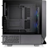 Thermaltake  boîtier midi tower Noir | 2x USB-A | 1x USB-C | RGB | Window