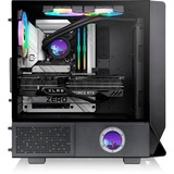 Thermaltake  boîtier midi tower Noir | 2x USB-A | 1x USB-C | RGB | Window