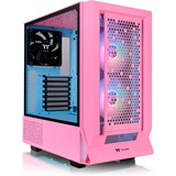 Thermaltake  boîtier midi tower rose fuchsia | 2x USB-A | 1x USB-C | RGB | Window