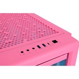 Thermaltake  boîtier midi tower rose fuchsia | 2x USB-A | 1x USB-C | RGB | Window