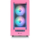 Thermaltake  boîtier midi tower rose fuchsia | 2x USB-A | 1x USB-C | RGB | Window