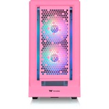 Thermaltake  boîtier midi tower rose fuchsia | 2x USB-A | 1x USB-C | RGB | Window