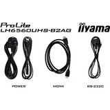 iiyama LH6560UHS-B2AG, Affichage public Noir (Mat)