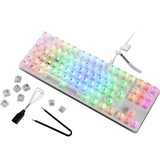 Sharkoon clavier gaming Blanc, Layout DE, KTT