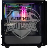 ALTERNATE aTTaX-GOLD-001, PC gaming Noir/transparent