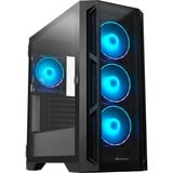 Chieftec  boîtier midi tower Noir | 2x USB-A | 1x USB-C | RGB | Window