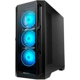 Chieftec  boîtier midi tower Noir | 2x USB-A | 1x USB-C | RGB | Window