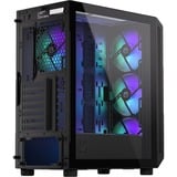 ENDORFY  boîtier big tower Noir | 2x USB-A | 1x USB-C | RGB | Window