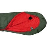 High Peak Pak 1000 ECO, Sac de couchage Vert foncé/Rouge