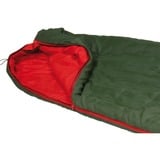 High Peak Pak 1000 ECO, Sac de couchage Vert foncé/Rouge