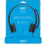 Logitech H151 casque on-ear Noir