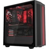 be quiet! PURE BASE 500DX Window boîtier midi tower Noir/Rouge | 1x USB-A | 1x USB-C | RGB | Verre Trempé