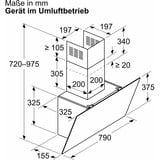 Bosch DWK85DK60, Hotte aspirante Noir