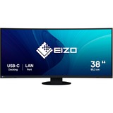 EIZO EV3895-BK 37.5" Moniteur incurvé  Noir, 95,2 cm (37.5"), 3840 x 1600 pixels, UltraWide Quad HD+, LED, 5 ms, Noir