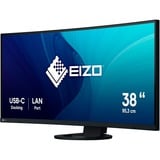 EIZO EV3895-BK 37.5" Moniteur incurvé  Noir, 95,2 cm (37.5"), 3840 x 1600 pixels, UltraWide Quad HD+, LED, 5 ms, Noir