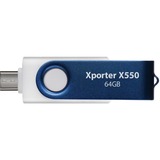 Patriot PS64GX550AAD, Clé USB Bleu/Blanc