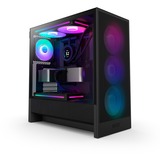 NZXT  boîtier midi tower Noir | 1x USB-A | 1x USB-C | RGB | Window