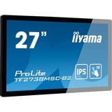 iiyama ProLite TF2738MSC-B2 27" Moniteur  Noir, 68,6 cm (27"), 1920 x 1080 pixels, Full HD, LED, 5 ms, Noir