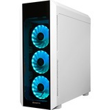 Chieftec GL-03W-OP Scorpion 3 boîtier midi tower Blanc | 3x USB-A | RGB | Window