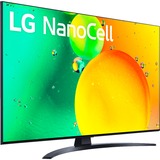 LG 43NANO769QA 109,2 cm (43") 4K Ultra HD Smart TV Wifi Gris 43" Ultra HD Nano Cell Noir, 109,2 cm (43"), 3840 x 2160 pixels, NanoCell, Smart TV, Wifi, Gris