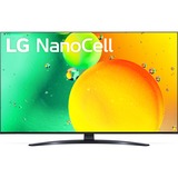 LG 43NANO769QA 109,2 cm (43") 4K Ultra HD Smart TV Wifi Gris 43" Ultra HD Nano Cell Noir, 109,2 cm (43"), 3840 x 2160 pixels, NanoCell, Smart TV, Wifi, Gris