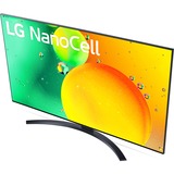 LG 43NANO769QA 109,2 cm (43") 4K Ultra HD Smart TV Wifi Gris 43" Ultra HD Nano Cell Noir, 109,2 cm (43"), 3840 x 2160 pixels, NanoCell, Smart TV, Wifi, Gris