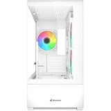 Sharkoon MK6 RGB boîtier mini tower Blanc | 2x USB-A | 1x USB-C | RGB | Window