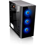 Thermaltake V200 TG RGB Midi Tower Noir, boîtier pc Noir | 3x USB-A | RGB